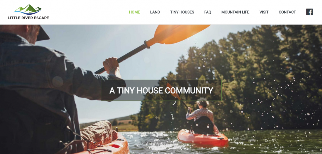 Screenshot for Little River Escape website