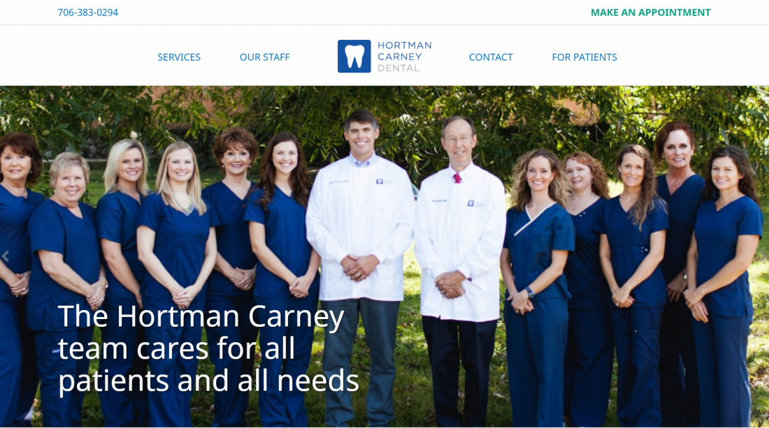 Screenshot from the Hortman Carney website