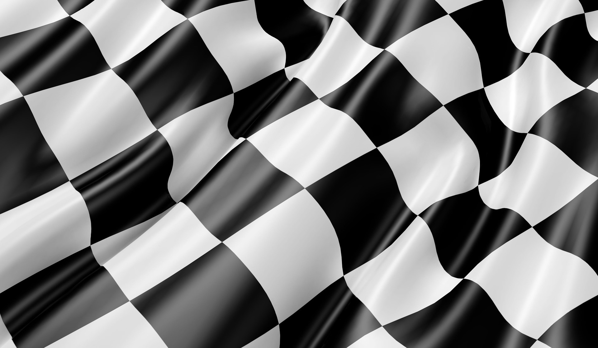 A checkered flag